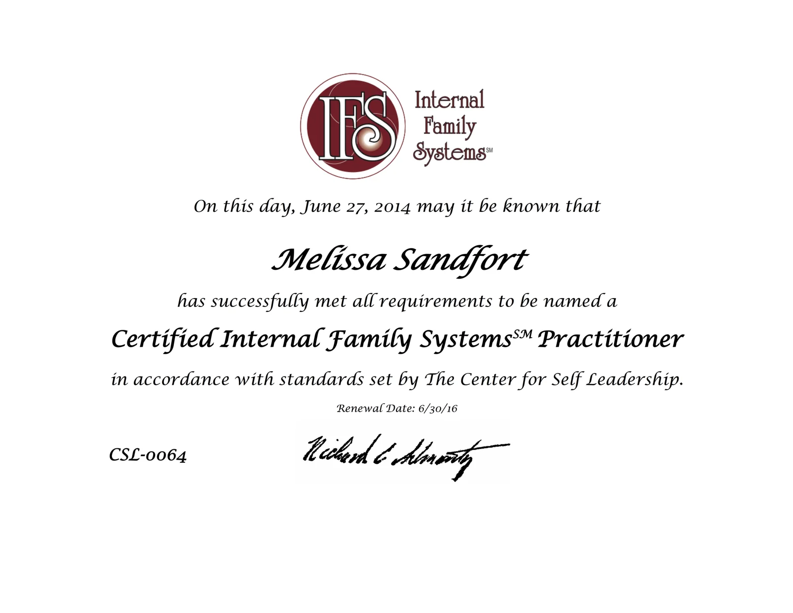 IFS certification