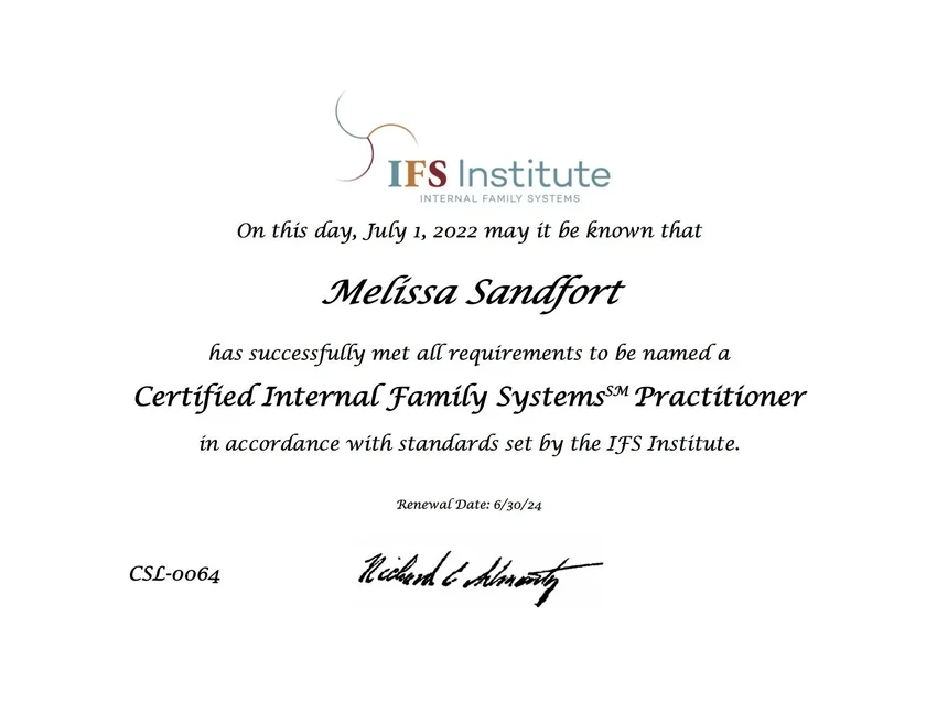 IFS certification certificate