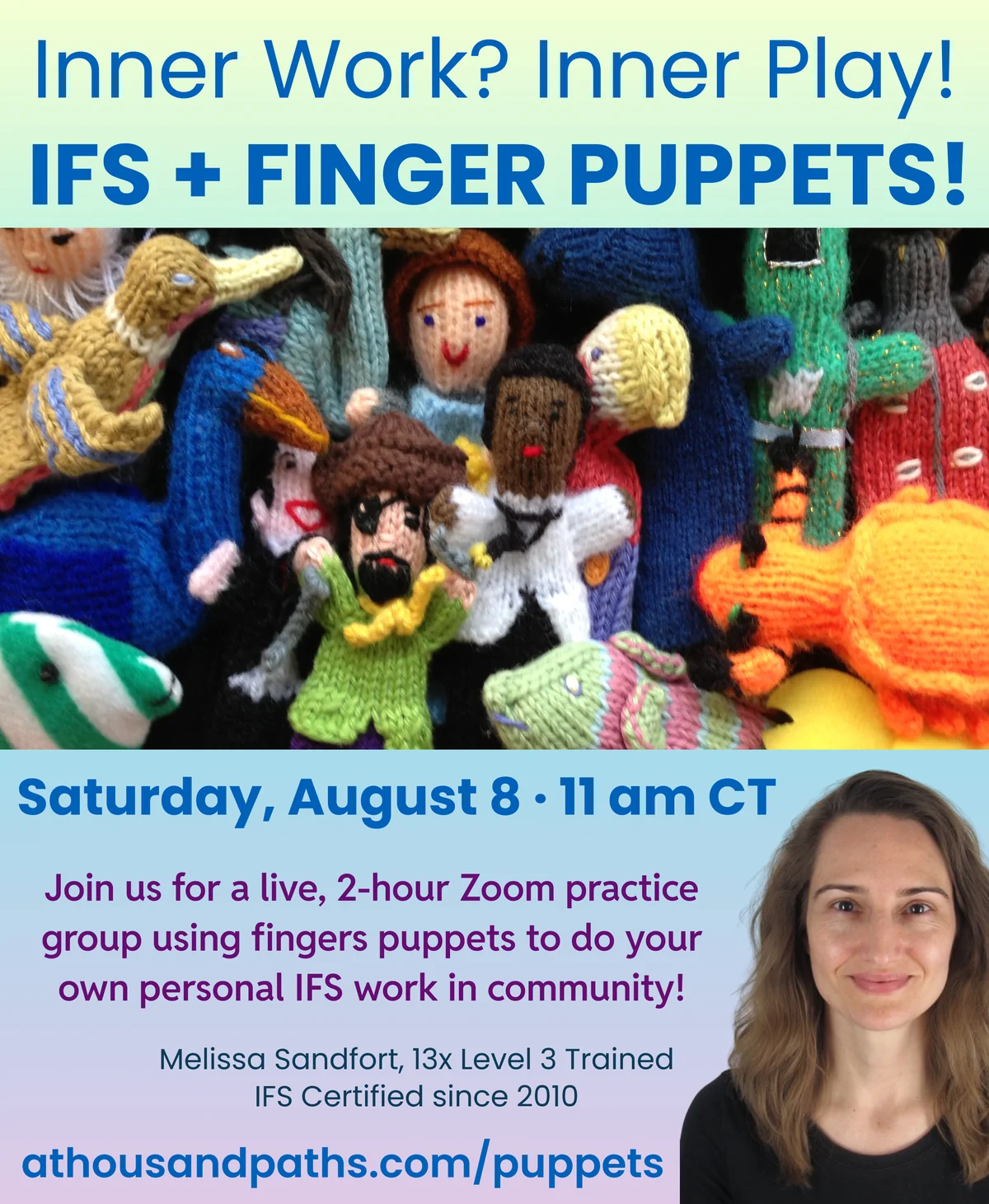 IFS + Finger Puppets — Saturday August 8