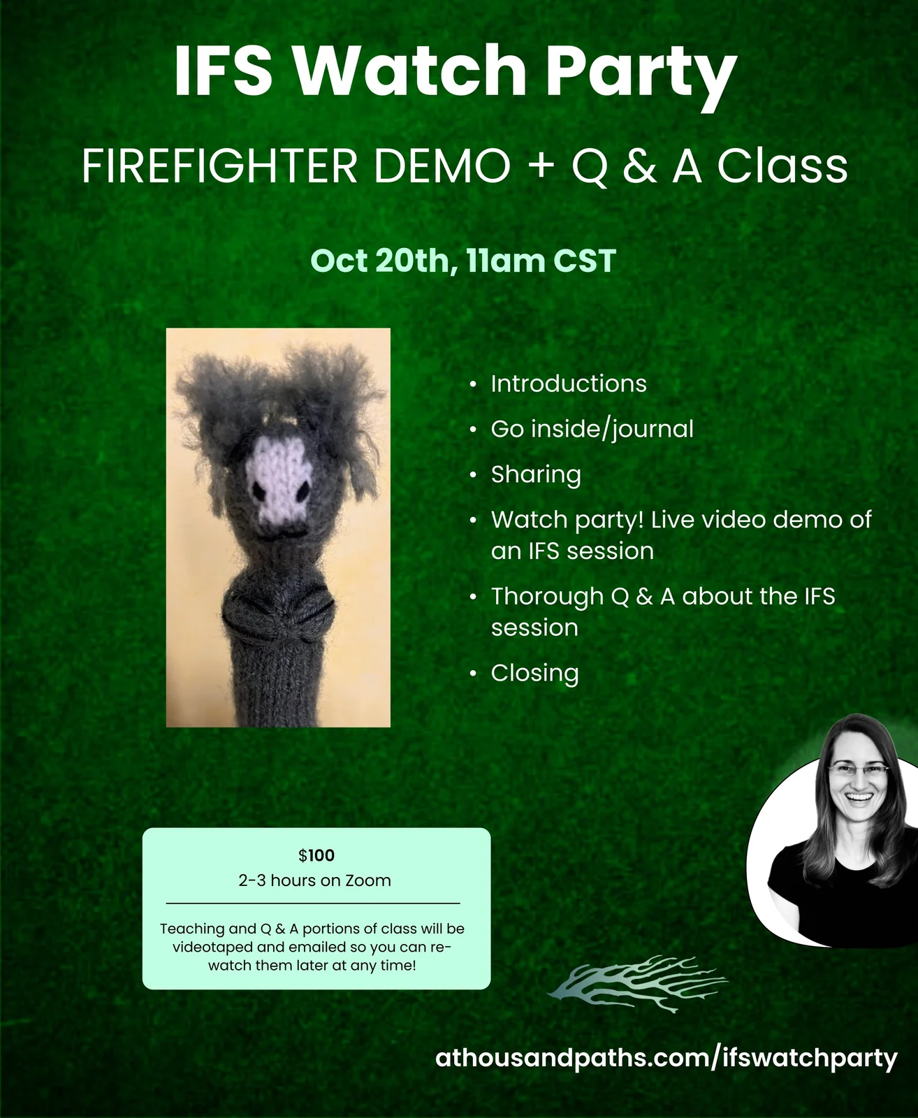 An on-demand IFS demonstration: Working with a Highly Activated Firefighter!