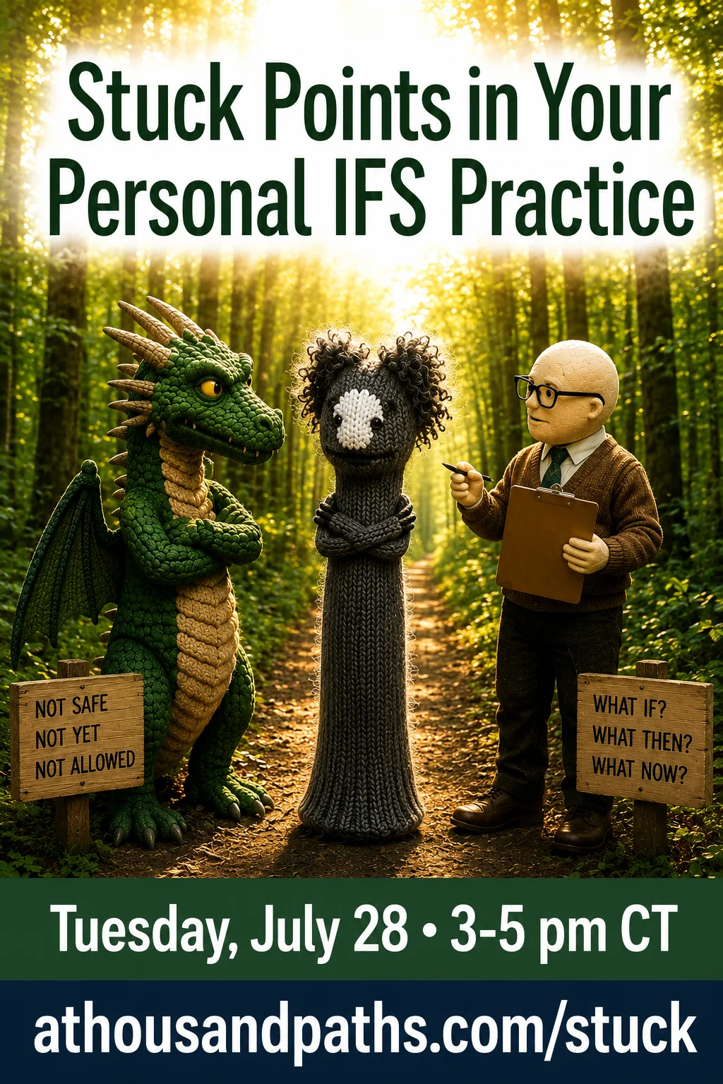 Stuck Points in Your Personal IFS Practice — Tuesday, July 28, 3–5 pm CT